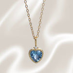 Load image into Gallery viewer, Blue Heart Necklace
