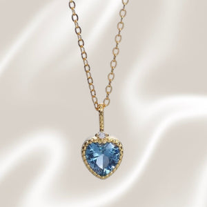 Blue Heart Necklace