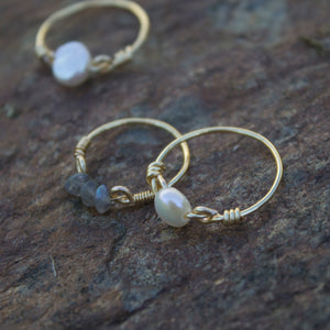 Freshwater Pearl Wire Ring