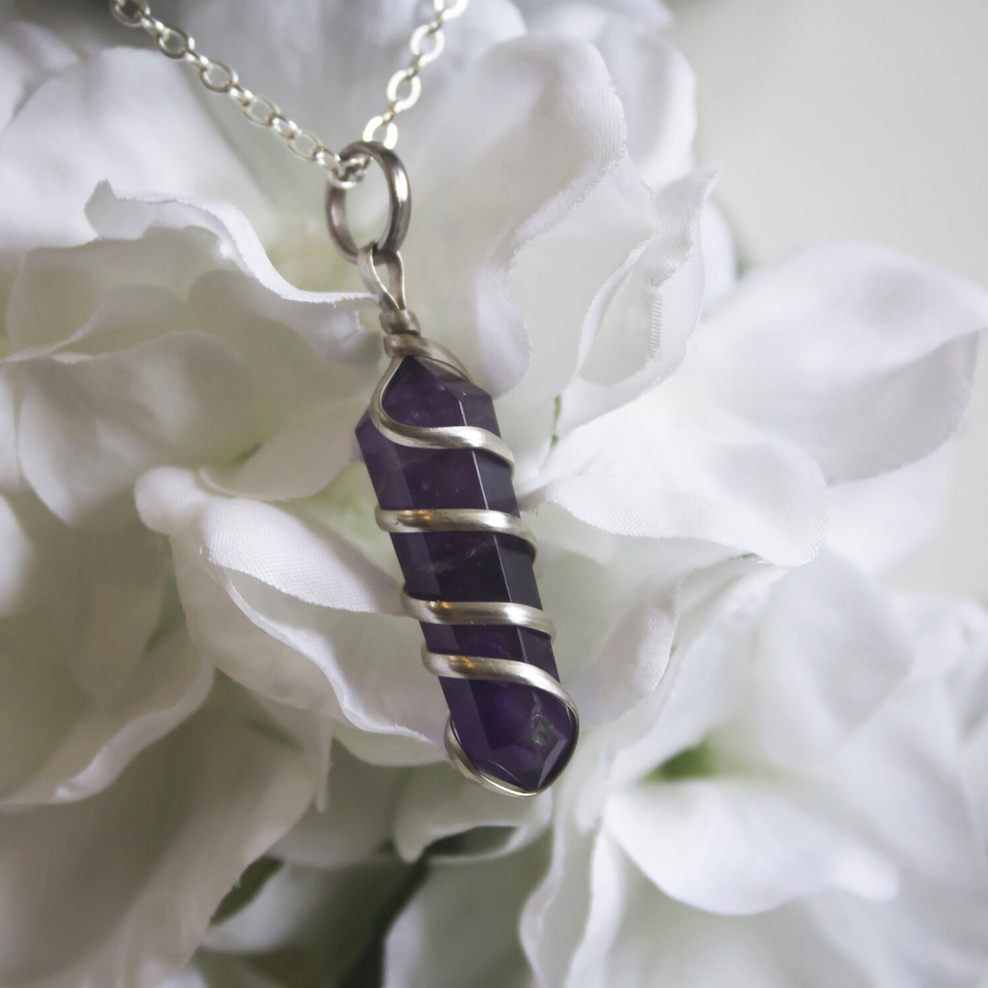 Amethyst Pendant Necklace