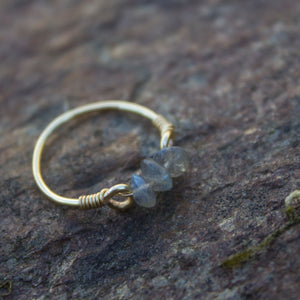 Labradorite Wire Ring