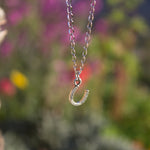 Load image into Gallery viewer, Horseshoe Drop Charm Necklace
