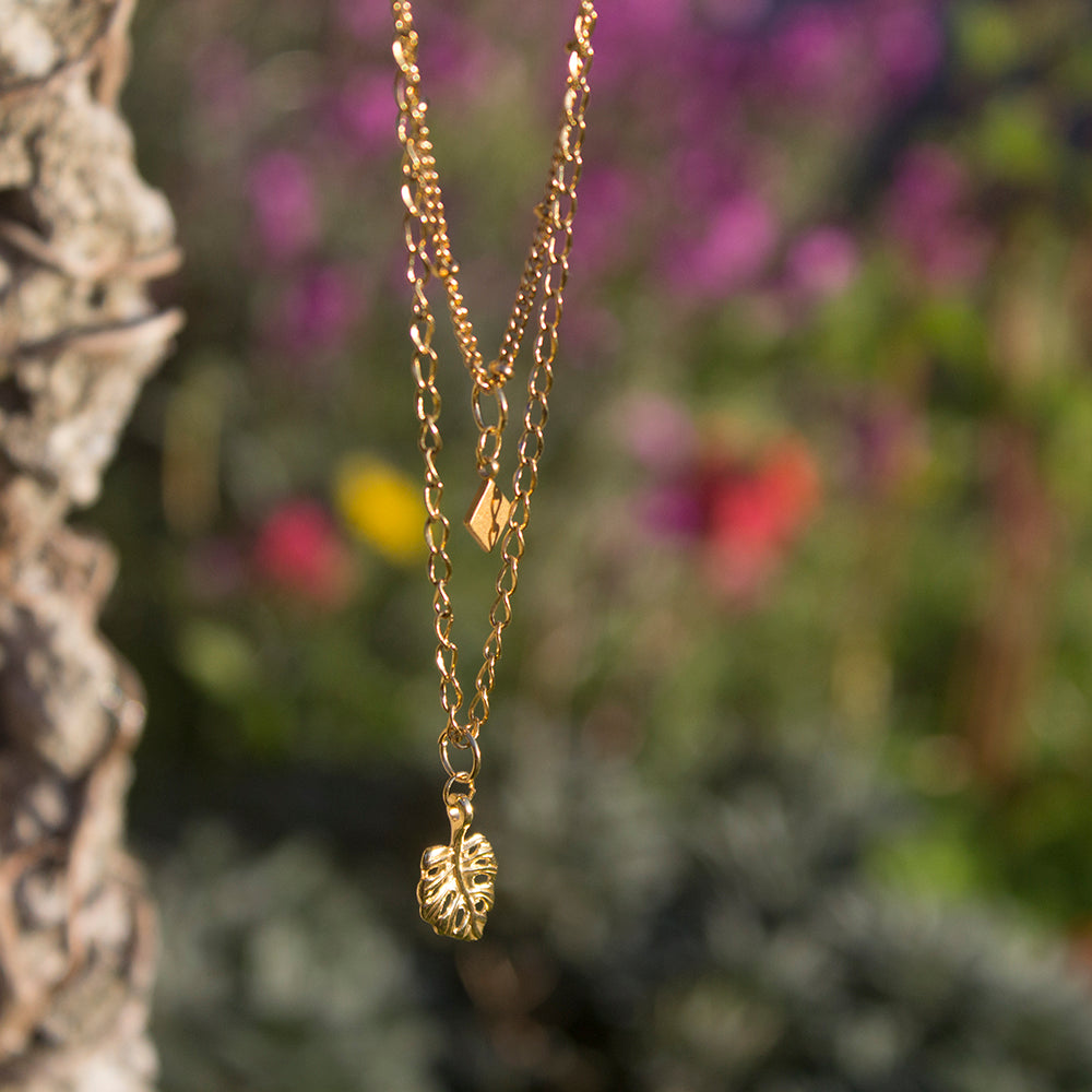 Monstera Necklace