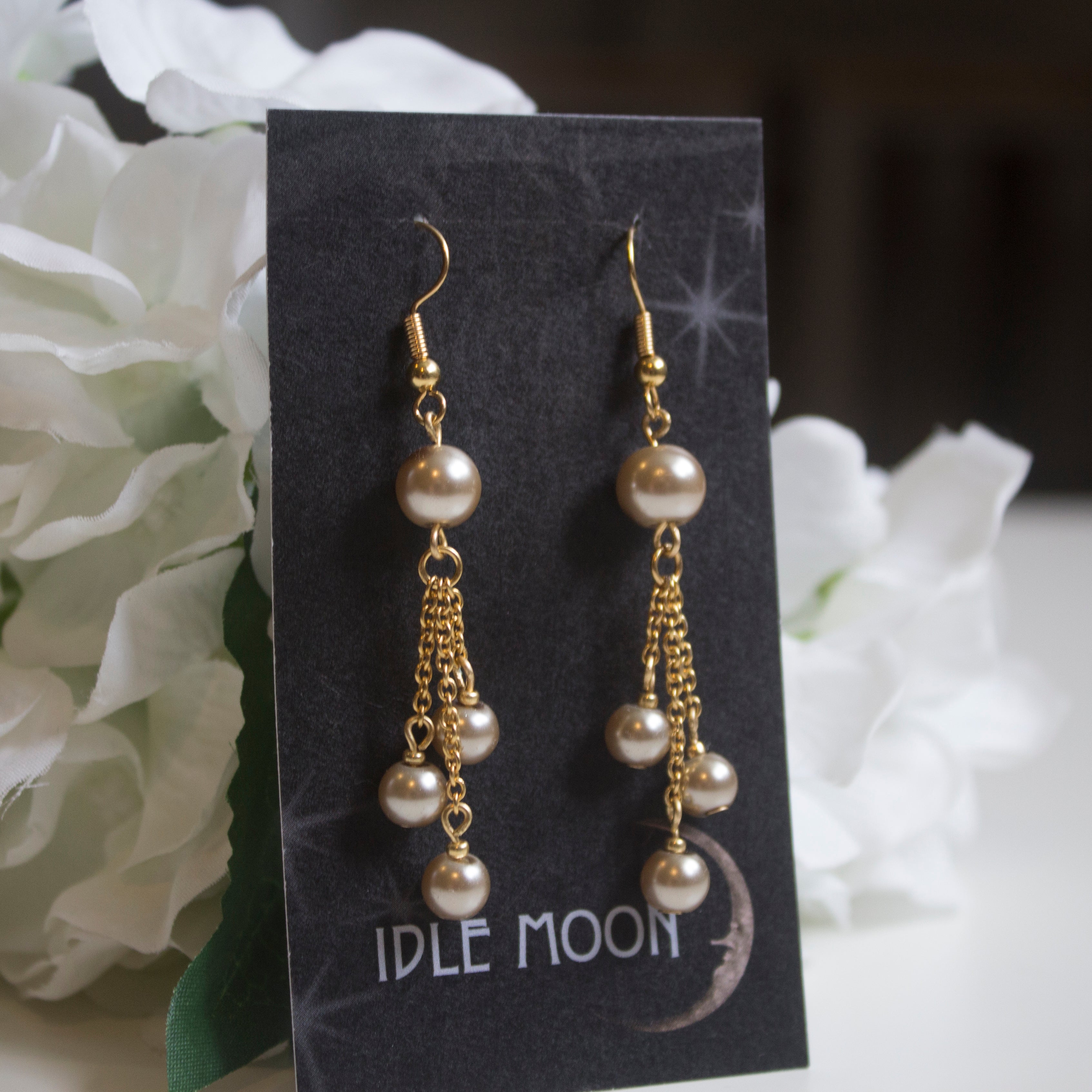 Mauve Pearl Earrings