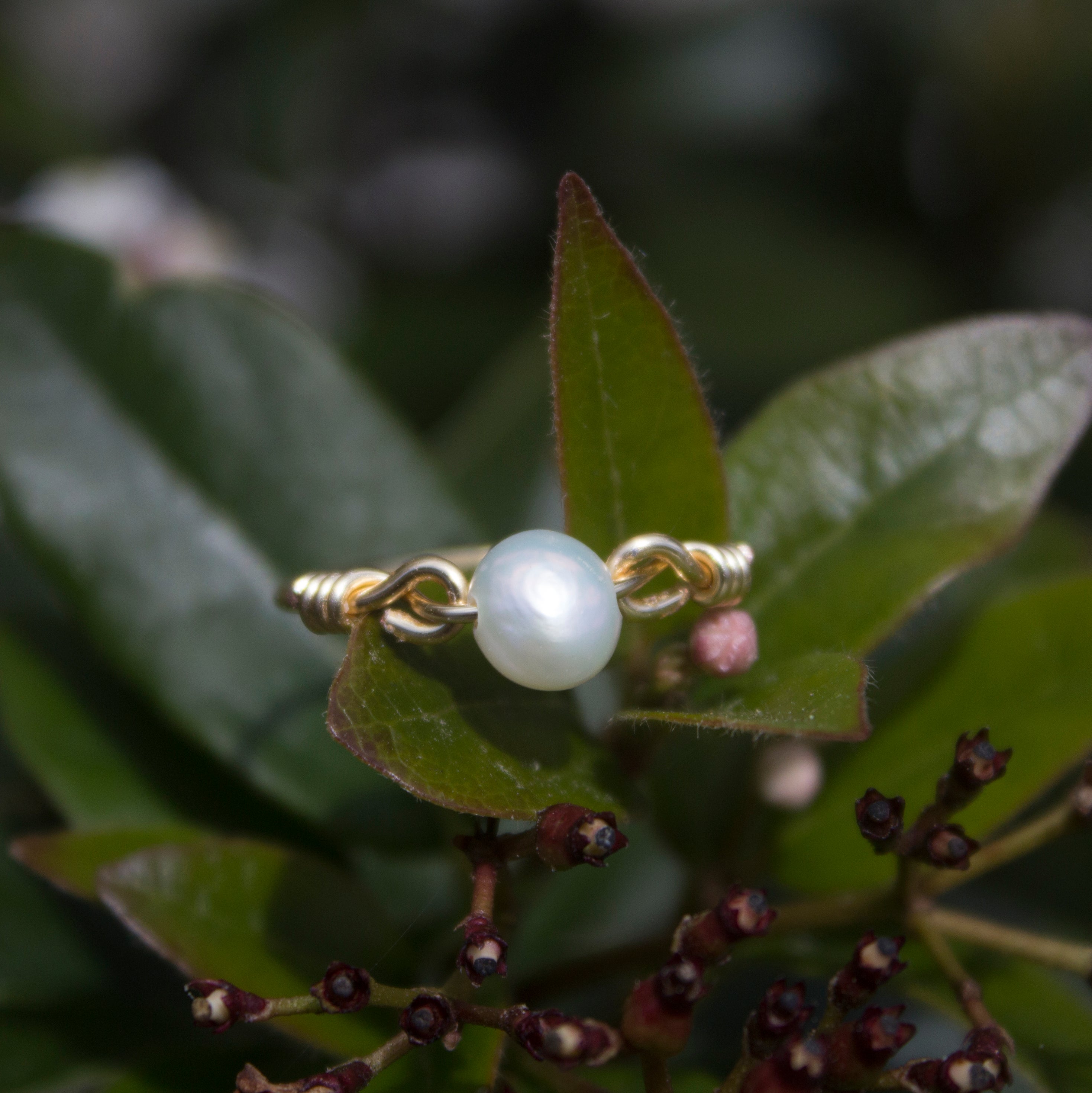 Freshwater Pearl Wire Ring